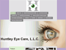 Tablet Screenshot of huntley-eyecare.com